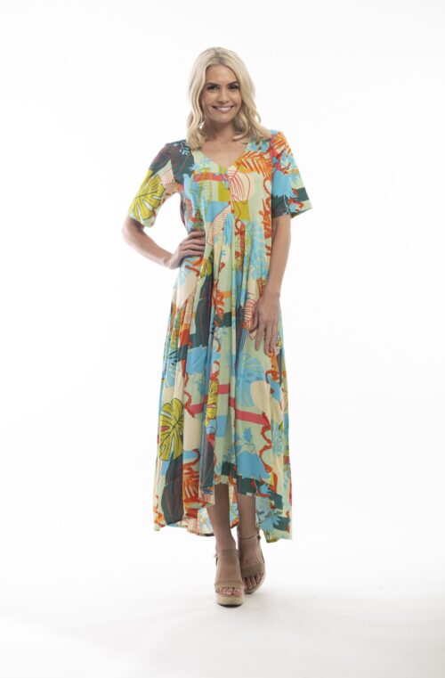 Orientique - Frigliani Dress Peak - Sold here at Fushia Belle Boutique