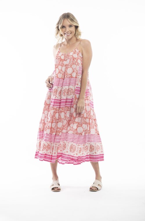 Escape By OQ - Tabriz Strappy Dress - Pink - Sold here at Fushia Belle Boutique