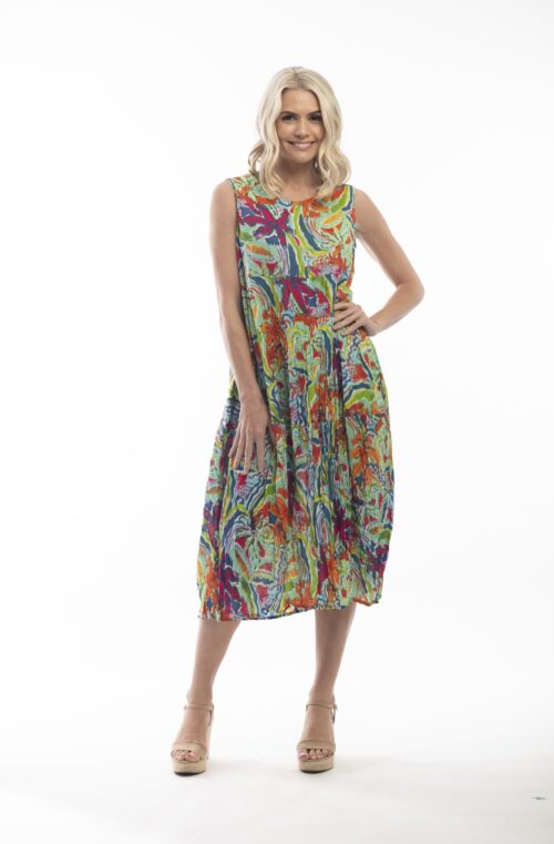 Orientique - Penglipuran Dress Bubble Sleeveless - Sold here at Fushia Belle Boutique