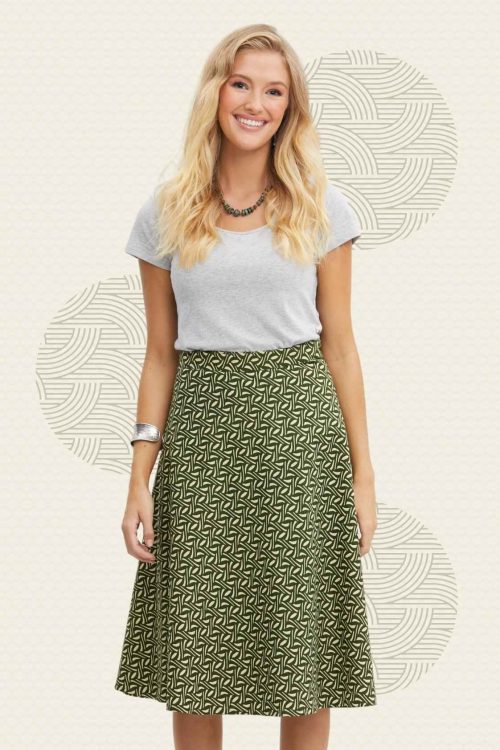 Beth Midi Cotton Wrap Skirt - Rasaleela - Sicily print -Sold here at Fushia Belle Boutique