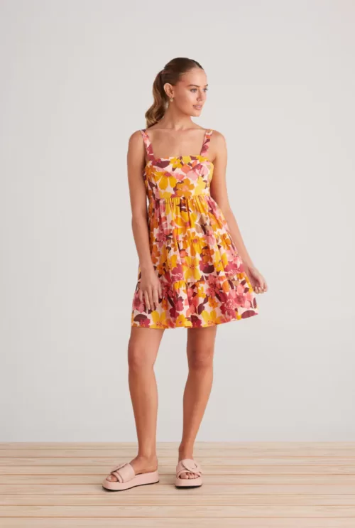 Cindy Mini Dress:- Bloom