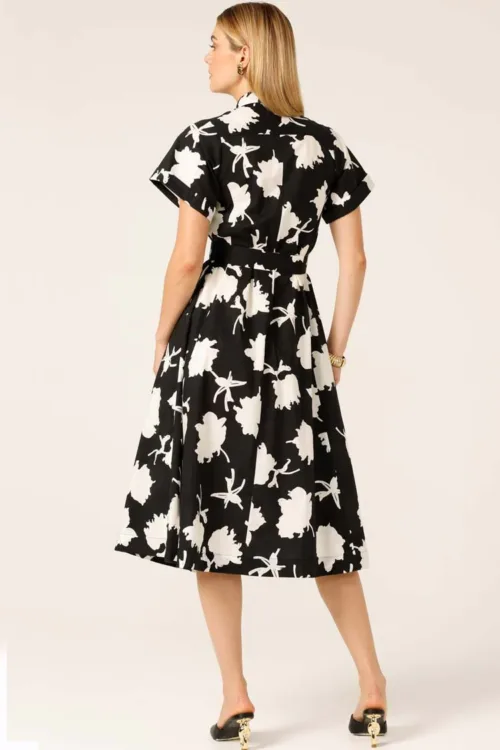 Sacha Drake- Shadow Flower Shirtmaker Dress